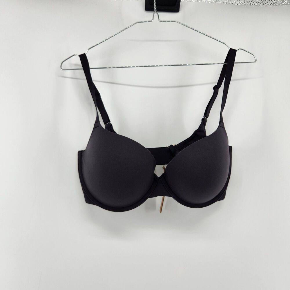 Skims 34DD Onyx Black Fits Everybody Push Up Demi‎ Bra NWT